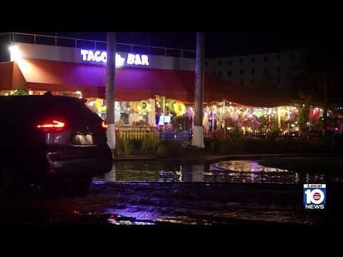 King tide causes night flooding in South Florida