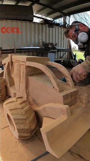 Turning Logs Into Logging Machine Art