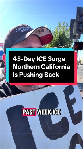 We are half way through the 45 day ICE surge in California. This past week ICE was outside a polling place in Yuba City, struck a pedestrian in woodland, detained families, and stopped brown people at grocery stores to check their IDs. And people all over NorCal are pushing back. ICE continually ran from observers to hide in local police parking lots and one ICE agent fled into Folsom prison. They run because they hate being filmed and they know what they’re doing for their paycheck is shameful.