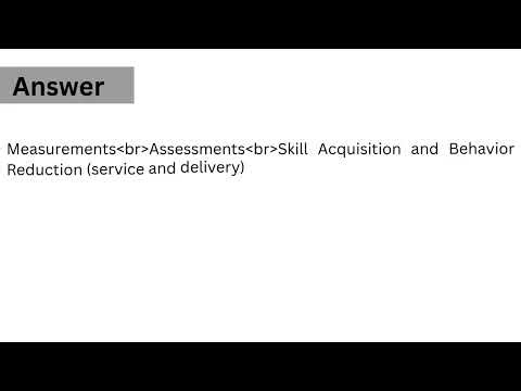 RBT Competency Assessment Practice | What is Parts to the competency assessment?