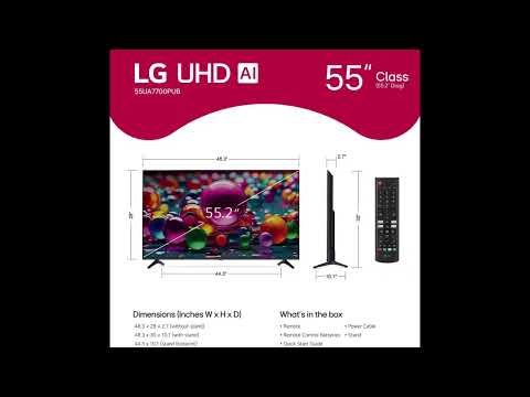 LG UA77 55 Inch 4K TV Review Best Value Smart TV in 2025
