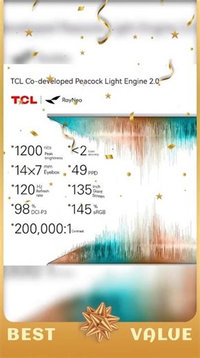 RayNeo Air 4 Pro Smart AR Glasses,Supports HDR10, 3840Hz, 4 Speakers, 1200 Nits,Micro-OLED Dual-l...