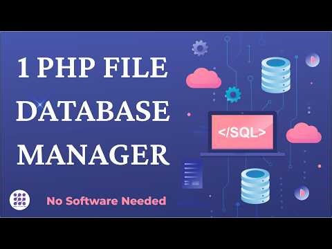 Create phpMyAdmin-like Tool in One PHP Page