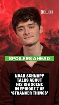 Noah Schnapp Talks about His Big Scene in Episode 7 of Stranger Things #strangerthings #noahschnapp