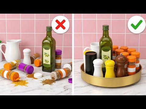 Genius Kitchen Storage Ideas That Save SO Much Space 😱✨