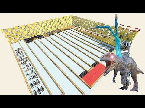 ESCAPE FROM ALIEN GIGANOTOSAURUS #3 - LAST SURVIVOR - Animal Revolt Battle Simulator - ARBS