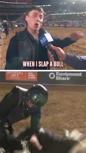 He didn't slap the the bull, the bull slapped him 🤷‍♂️