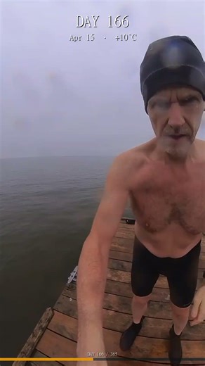 166 Days Straight Cold Water Immersion #challenge #extreme #icebath
