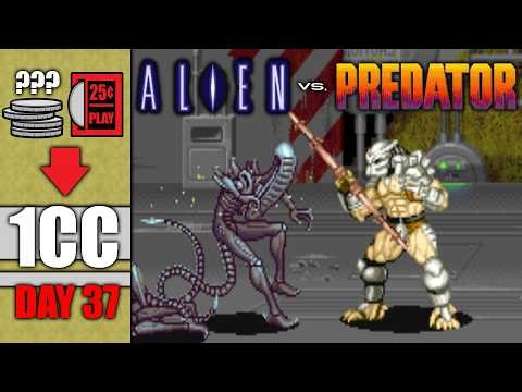 Can I Beat ALIEN vs PREDATOR on 1 Quarter?! A 1CC Journey (Day 37)
