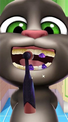 today i am a dentist and my patient is vibes 🪥#MyTalkingTom2 #ToothbrushTime #DentistMode