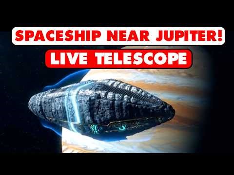LIVE TELESCOPE - MASSIVE SPACESHIP CAPTURED NEAR JUPITER!