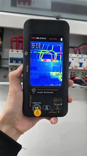 Use a thermal imager to view,use a multimeter to test. Suitable for both circuit inspection and pipeline inspection #electrician #tools #multimeter #sparkylife #thermal