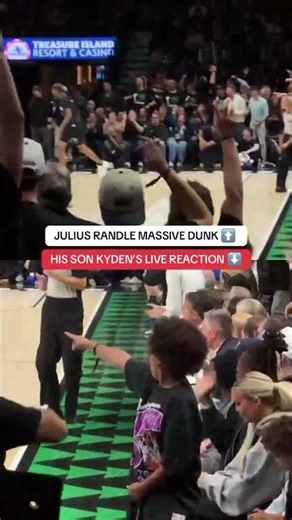 Imagine watching your dad put up a dunk like this 😳🫨🤯