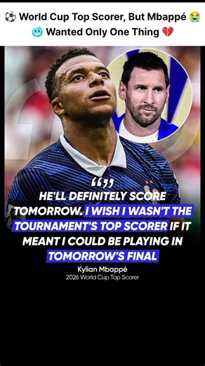 Mbappé's Heartbreaking Confession 💔😢 #fifa #football #fifaworldcup #kylianmbappe #mbappe # #messi