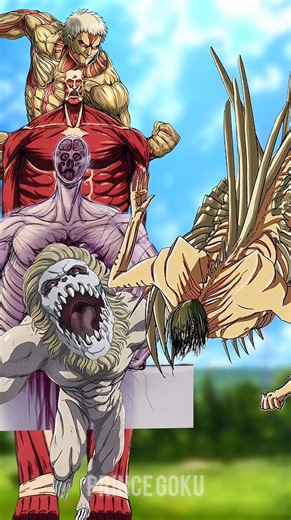 Armored Titan & Colossal Titan & Rod Reiss & Jaw Titan Vs Eren Yeager ⚔️😱 |#eren#aot#fypシ#fyp
