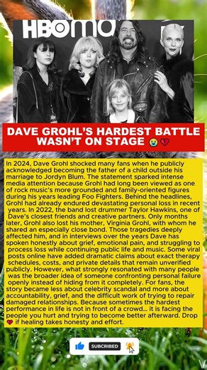 DAVE GROHL’S HARDEST BATTLE WASN’T ON STAGE 😭💔