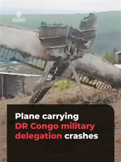 A plane carrying a Congolese military delegation crashed in DR Congo, killing 17 people, including four civilians. Two senior members of the armed forces were among the victims, with the cause of the crash under investigation.#News