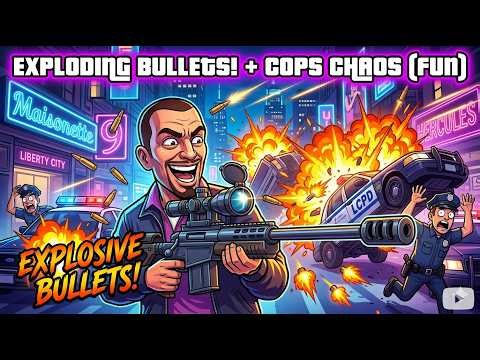 Exploding Bullets vs Liberty City Cops: GTA IV Gay Tony Chaos (FUN)