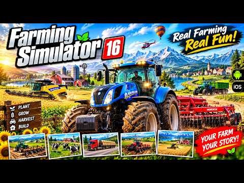 Farming Simulator 16 🚜 Harvesting Crops Like a Pro!