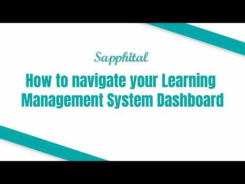 How to navigate your Learning Management System Dashboard