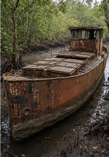 Transforming an Abandoned Cargo Boat into a Cozy Shelter