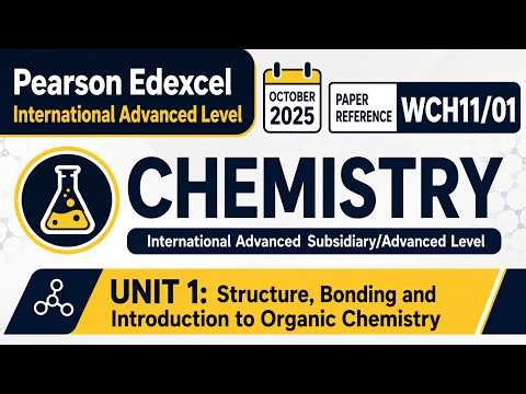Edexcel IAL Chemistry Unit 1 | 2025 October | MCQ Discussion