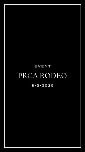 PRCA Rodeo | 8•3•2025