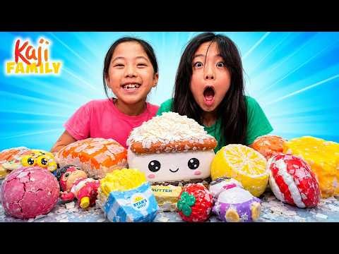 Emma & Kate CRACK Viral Wax Squishies! *satisfying asmr*