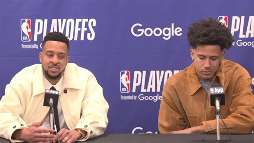 CJ on this moment:"I shot a jumper and Jalen thought we were at a broadway show. He acted it out until they reviewed it. It's a normal jump shot nothing there. Unnecessary and I look forward to getting my $2,500 back" 👀