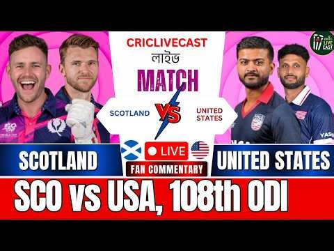 🔴Scotland vs United States, 108th ODI Match | SCO vs USA | CWC League-2 - Live Score Updates