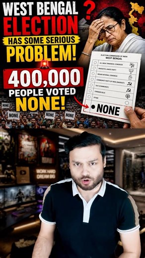 West Bengal Election is NOT NORMAL! NOTA Votes Analysis #shorts