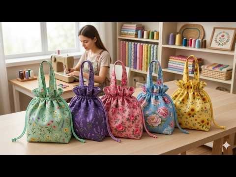 DIY Drawstring Tote Bag: Step-by-Step Sewing for Beginners