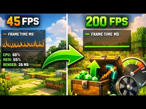 Best PvP + FPS Mods Folder For Minecraft Java! (1.21 / 1.21.10 / 1.16.5)
