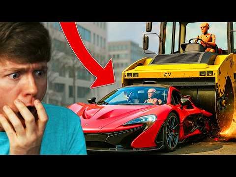 Reacting to SUPER EXPENSIVE CRASHES in BEAMNG DRIVE!