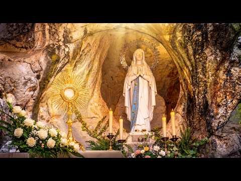 LIVE from Lourdes Grotto 🔴 🕯️ Healing Rosary & Gregorian Chant | Rosary today