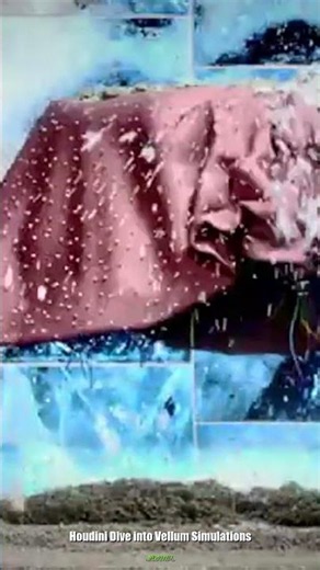 Houdini: Dive into Vellum Simulations #Shorts