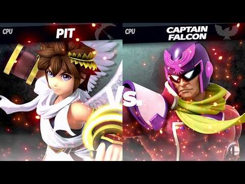Pit VS. Captain Falcon ULTIMATE FIGHT (No Commentary) LEVEL 9 CPU | Super Smash Bros Ultimate
