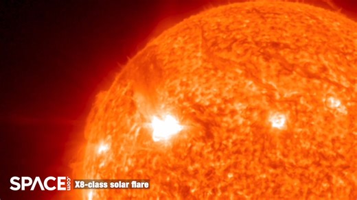 Sunspot AR4366 has been very active with several flares recorded on Feb. 1, 2026, the biggest of them being an X8.3-class solar flare. NOAA's GOES-17 satellite captured the fireworks. Learn more👉 https://space-com.visitlink.me/ibpayM Credit: Space.com | footage courtesy: CIRA/NOAA | Space.com