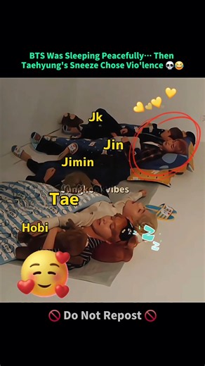 BTS Was Sleeping Peacefully… Then Taehyung's Sneeze Declared War