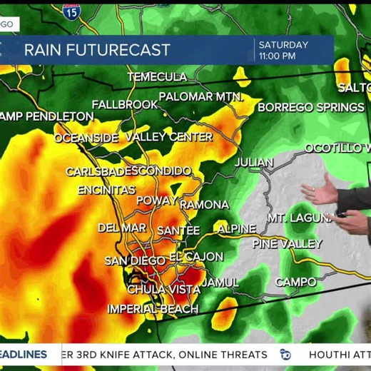 ABC 10News Pinpoint Forecast for Saturday, October 10: Radar lighting up from storm activity
