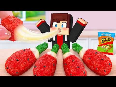 JJ In Mini Real Life ✨🍉How To Make Cheese Watermelon Drumsticks Chicken Recipe 🍗 Tina Mini Cooking