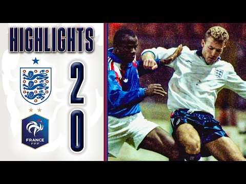 England 2-0 France ⚽️ Shearer's debut goal & classic Lineker | Archive Highlights