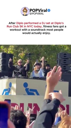 Who said running couldn’t come with a killer soundtrack? 🏃‍♂️🎧 #diplo