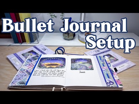 June 2026 Bullet Journal Setup | Dutch Door Journal Spread