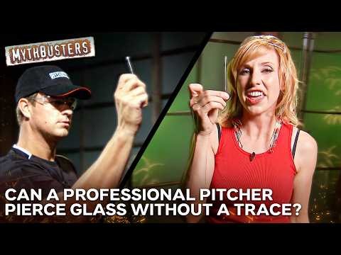 Could A Thrown Needle Actually Pierce Glass Without Shattering It? | MythBusters