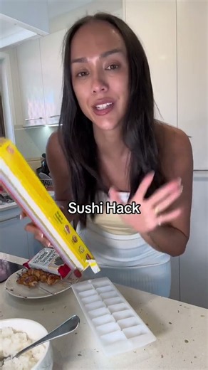 🍣 Cook lunch with me #sushi #icetray #hack