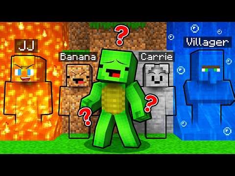 Mikey and JJ Friends - ELEMENTAL HIDE AND SEEK - Maizen (Minecraft)