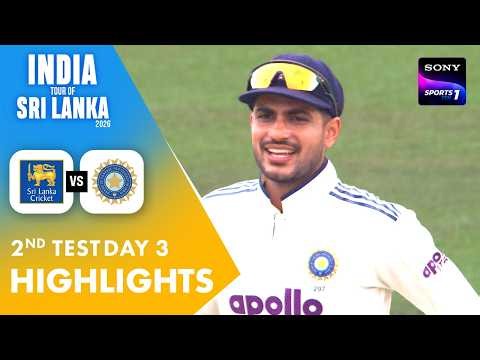 Indian Bowlers Take Control On Day 3 | English | 2nd Test Day 3 | Highlights | SL vs IND 2026