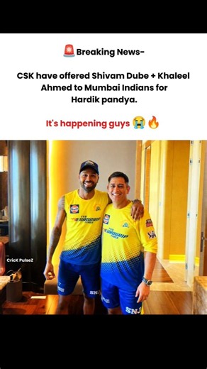 Hardik Pandya to CSK in IPL 2027? 🤯 Biggest Transfer Shock Ever!