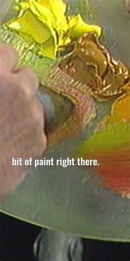 Bob Ross gives a bush a happy little friend #paintlikebobross #art #bobross #painting #asmr